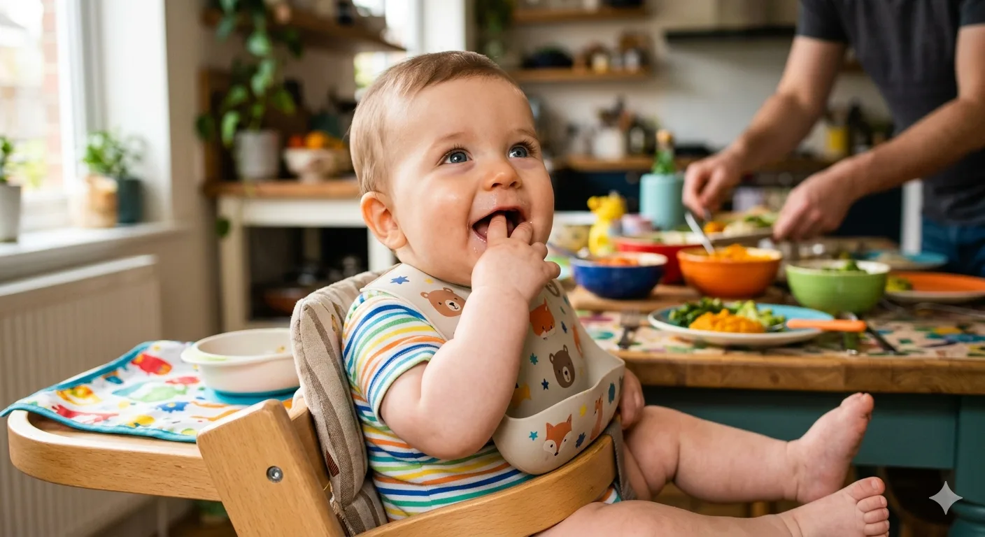 Introducing solids for infant at 4-6 months of age