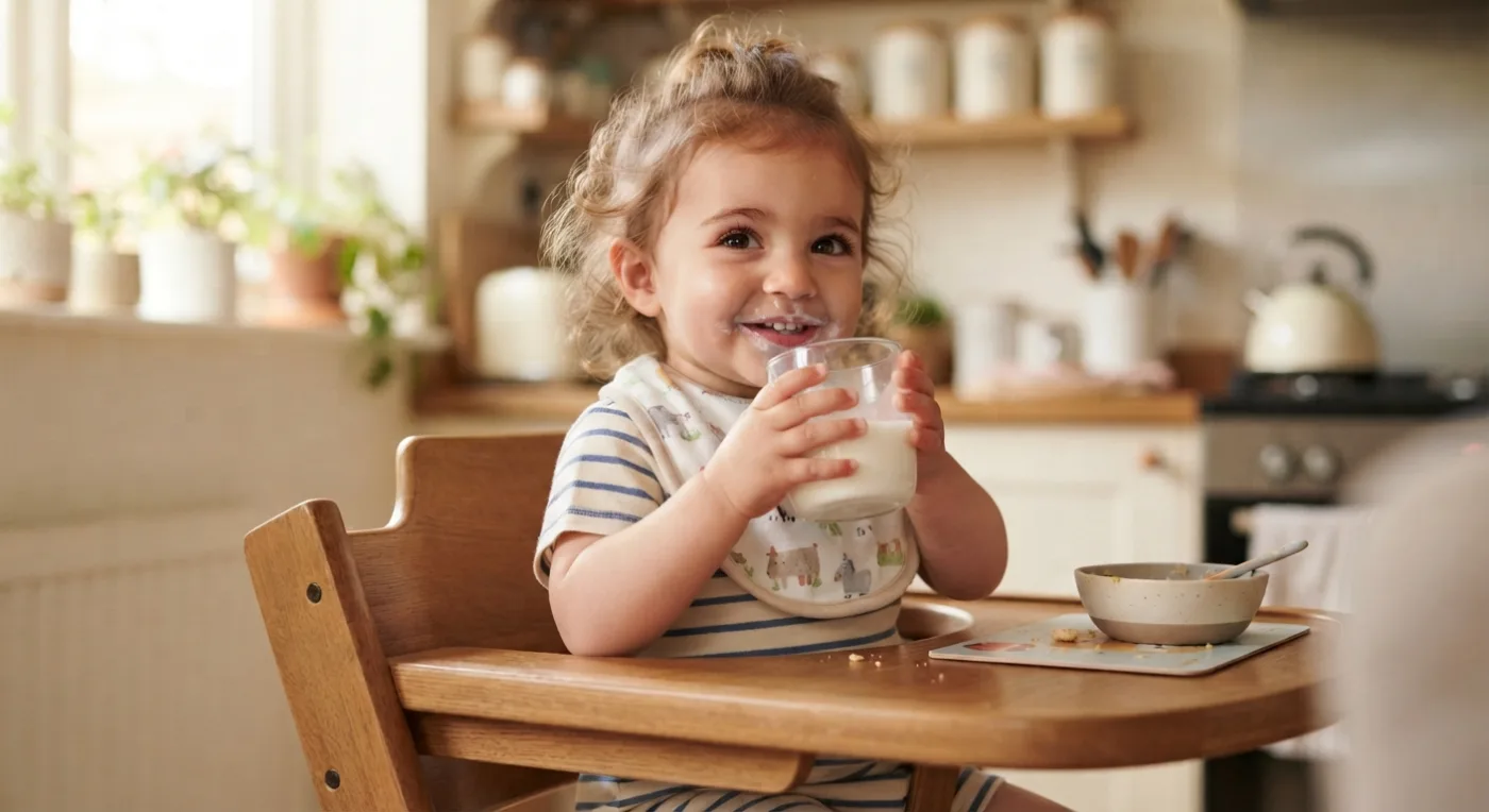 A cup (or glass) is better than a bottle !