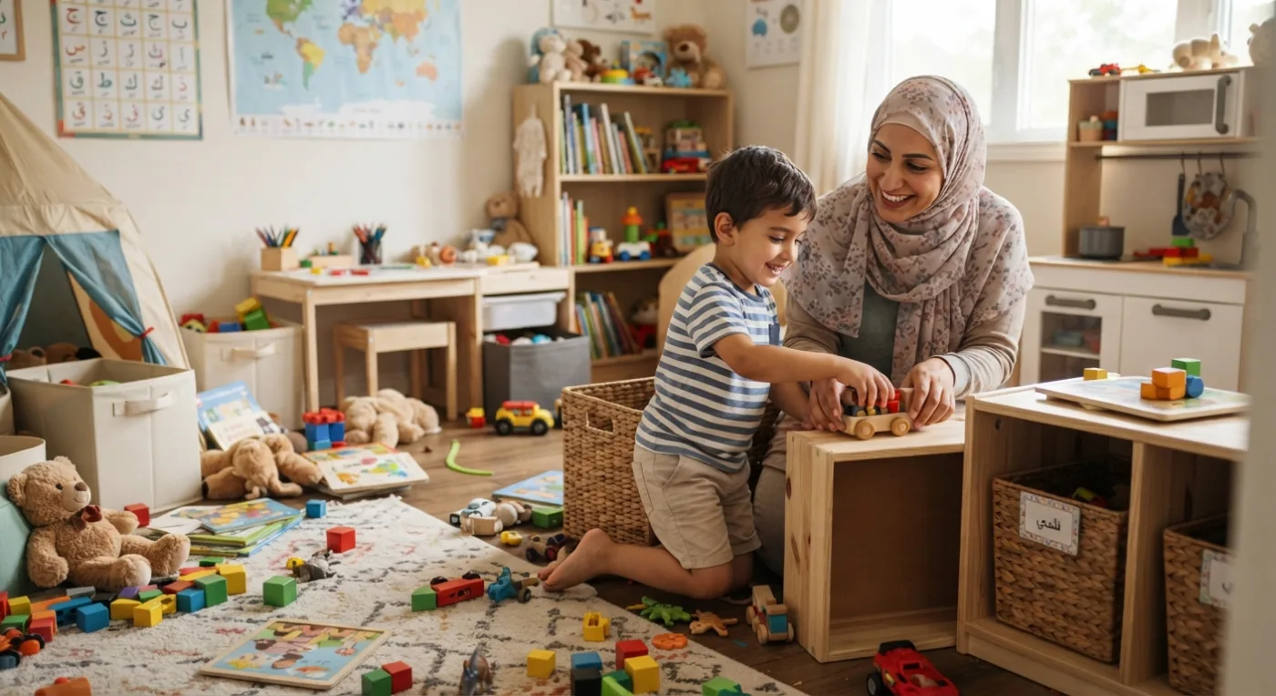 Give actionable instructions for the child